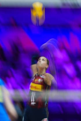Volleyball Nations League Hong Kong 2026 - Day 1 Anna Danesi (No.11) from team Italy during the match between Italy and Ukraine Volleyball Nations League Hong Kong 2026 on July 8, 2026 in Hong Kong. (Photo by Ellan Mad Nexpher Images) Hong Kong