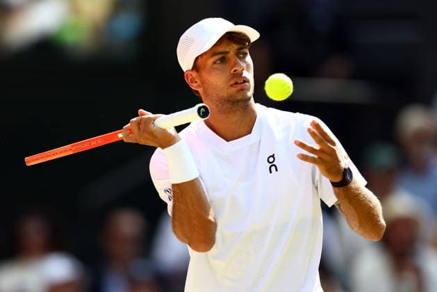 Flavio Cobolli during his quarter final match Wimbledon Tennis Championships, Day 10, The All England Lawn Tennis and Croquet Club, London, UK - 08 Jul 2026London The All England Lawn Tennis and United Kingdom  Copyright: xJamesxMarsh Shutterstockx 16978036ea