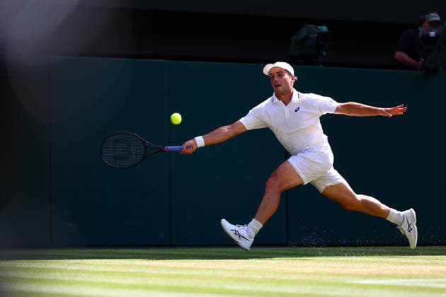 Arthur Fery during his quarter final match Wimbledon Tennis Championships, Day 10, The All England Lawn Tennis and Croquet Club, London, UK - 08 Jul 2026London The All England Lawn Tennis and United Kingdom  Copyright: xJamesxMarsh Shutterstockx 16978036ej