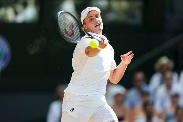 Arthur Fery during his Semi-Final match Wimbledon Tennis Championships, Day 10, The All England Lawn Tennis and Croquet Club, London, UK - 08 Jul 2026London The All England Lawn Tennis and United Kingdom  Copyright: xKieranxMcManus Shutterstockx 16978034ca