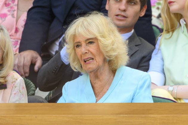 Wimbledon Tennis Championships 2026 - Day 10 LONDON, UNITED KINGDOM - JULY 08: Queen Camilla watches tennis on Centre Court during day ten of the 2026 Wimbledon Tennis Championships at the All England Lawn Tennis and Croquet Club in London, United Kingdom, on July 8, 2026. Ray Tang Anadolu London United Kingdom. Editorial use only. Please get in touch for any other usage.  Copyright: x2026xAnadoluxRayxTangx