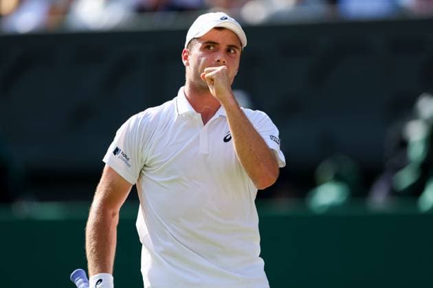 Arthur Fery during his Semi-Final match Wimbledon Tennis Championships, Day 10, The All England Lawn Tennis and Croquet Club, London, UK - 08 Jul 2026London The All England Lawn Tennis and United Kingdom  Copyright: xKieranxMcManus Shutterstockx 16978034cq