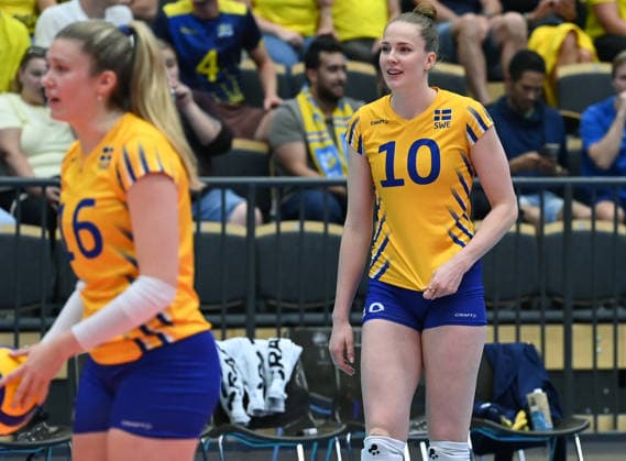 ÖREBRO, SWEDEN 20260708 Sweden s Isabelle Haak during Wednesday s 1:2 final match in the European League in volleyball between Sweden and Slovenia in Örebro. ÖREBRO SWEDEN x62610x *** ÖREBRO, SWEDEN, July 8, 2026: Sweden s Isabelle Haak during Wednesday s 1-2 final match in the European Volleyball League between Sweden and Slovenia in Örebro, ÖREBRO, SWEDEN x62610x  Copyright: xAnnaxHallams TTx VOLLEYBALL EUROPEAN LEAGUE FINAL WOMEN