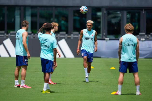 World Cup 2026 Fort Lauderdale, Florida , USA 20260708. Antonio Nusa during training with the Norwegian men s national football team at Inter Miami CF Stadium. Photo: Fredrik Varfjell NTB Fort Lauderdale, Florida United States EDITORIAL USE ONLY. RESTRICTED USE FOR BETTING COMPANIES Ref:_SPOgy6_D2DrtIw.jpg *** 2026 World Cup, Fort Lauderdale, Florida, USA 20260708 Antonio Nusa during training with the Norwegian men’s national soccer team at Inter Miami CF Stadium Photo: Fredrik Varfjell, NTB Fort Lauderdale, Florida, United States EDITORIAL USE ONLY RESTRICTED USE FOR BETTING COMPANIES  Copyright: xFredrikxVarfjellx xNTBx