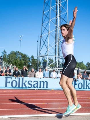 260708 Niklas Wall Hammarby IF deltar i herrarnas längdhopp under friidrottstävlingen Folksam Grand Prix den 8 juli 2026 i Karlstad. *** July 8, 2026: Niklas Wall of Hammarby IF will compete in the men s long jump at the Folksam Grand Prix track and field meet on July 8, 2026, in Karlstad  Copyright: FREDRIKxKARLSSON BB260708FK042