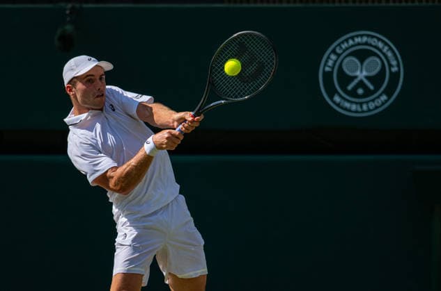 Tennis - Wimbledon Championship 2026 - Day 10 LONDON, ENGLAND - Wednesday, July 8, 2026: Arthur Fery (GBR) during the Gentlemen s Singles Quarter-Final match on Day Ten of The Championships Wimbledon 2026 at the All England Lawn Tennis and Croquet Club. (Photo by Kirsten Holst Propaganda) LONDON All England Lawn Tennis and Croq GREATER LONDON ENGLAND  Copyright: xKirstenxHolstx 2026-07-08-059-Wimbledon_Day_10