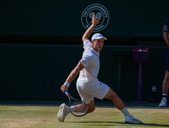 Tennis - Wimbledon Championship 2026 - Day 10 LONDON, ENGLAND - Wednesday, July 8, 2026: Arthur Fery (GBR) during the Gentlemen s Singles Quarter-Final match on Day Ten of The Championships Wimbledon 2026 at the All England Lawn Tennis and Croquet Club. (Photo by Kirsten Holst Propaganda) LONDON All England Lawn Tennis and Croq GREATER LONDON ENGLAND  Copyright: xKirstenxHolstx 2026-07-08-070-Wimbledon_Day_10