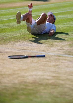 Tennis - Wimbledon Championship 2026 - Day 10 LONDON, ENGLAND - Wednesday, July 8, 2026: Arthur Fery (GBR) celebrates after winning the Gentlemen s Singles Quarter-Final match on Day Ten of The Championships Wimbledon 2026 at the All England Lawn Tennis and Croquet Club. (Photo by Kirsten Holst Propaganda) LONDON All England Lawn Tennis and Croq GREATER LONDON ENGLAND  Copyright: xKirstenxHolstx 2026-07-08-079-Wimbledon_Day_10