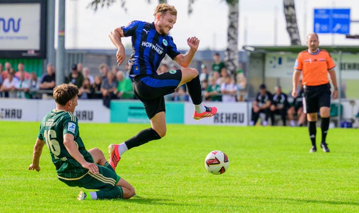 08.07.2026 - Fussball - Saison 2026 2027 - Testspiel Freundschaftsspiel Vorbereitungsspiel - SC Eltersdorf ( SCE Quecken ) - SpVgg Greuther Fürth ( Kleeblatt ) - - Sportfoto Zink - xwoxzix - regulations prohibit any use of photographs as image sequences and or quasi-video - only for editorial use - Marco Niedermayer (16, SC Eltersdorf ) Jannik Dehm ( 23, SpVgg Greuther Fürth ) *** July 8, 2026 Soccer Season 2026–2027 Exhibition Match Friendly Match Preseason Match SC Eltersdorf SCE Quecken SpVgg Greuther Fürth Kleeblatt Sports Photo Zink xwoxzix Regulations prohibit any use of photographs as image sequences and or quasi-video; for editorial use only for editorial use only Marco Niedermayer 16, SC Eltersdorf Jannik Dehm 23, SpVgg Greuther Fürth