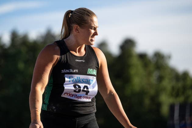 260708 Fanny Roos Malmö AI deltar i damernas kula under friidrottstävlingen Folksam Grand Prix den 8 juli 2026 i Karlstad. *** July 8, 2026: Fanny Roos of Malmö AI will compete in the women’s shot put at the Folksam Grand Prix track and field meet on July 8, 2026, in Karlstad  Copyright: FREDRIKxKARLSSON BB260708FK062