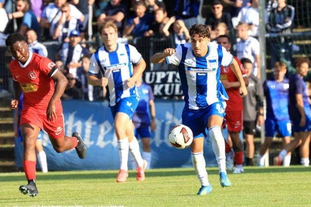 DEU, DFL, Testspiel, Lichtenberg 47 vs. Hertha BSC, 08.07.2026, Berlin, Berlin, DEU, DFL, Testspiel, Lichtenberg 47 vs. Hertha BSC, Kian Todorovic (Hertha BSC Berlin 36) DFL - regulations prohibit any use of Photographs as image sequences and or quasi-video *** DEU, DFL, Friendly Match, Lichtenberg 47 vs. Hertha BSC, July 8, 2026, Berlin, Berlin, DEU, DFL, Friendly Match, Lichtenberg 47 vs. Hertha BSC, Kian Todorovic Hertha BSC Berlin 36 DFL regulations prohibit any use of photographs as image sequences and or quasi-video Nordphotox xEngler nph00076