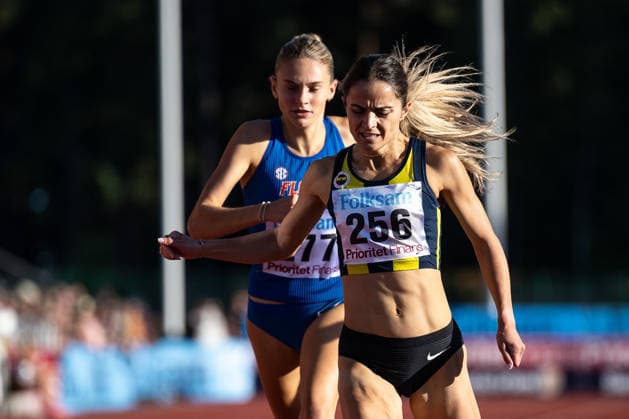 260708 Åžilan AyyÄ±ldÄ±z Turkiet under damernas 1500 meter under friidrottstävlingen Folksam Grand Prix den 8 juli 2026 i Karlstad. *** July 8, 2026: Silan Ayyildiz of Turkey in the women’s 1,500-meter race at the Folksam Grand Prix track and field meet on July 8, 2026, in Karlstad  Copyright: FREDRIKxKARLSSON BB260708FK079