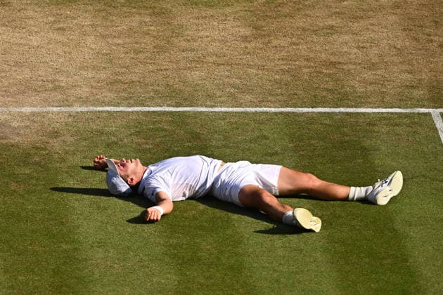 2026 Wimbledon - Arthur Fery Arthur Fery (GBR) during his quarter final round match at the 2026 Wimbledon Championships at the AELTC in London, GREAT BRITAIN, on JULY 8, 2026. Photo by Corinne Dubreuil ABACAPRESS.COM London United Kingdom  Copyright: xDubreuilxCorinne ABACAx
