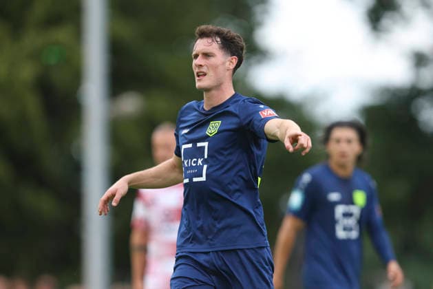 Jonas Theuerzeit (SC St. Tönis) gestikuliert, Gestik waehrend des Testspiels zwischen SC St.Tönis und Fortuna Düsseldorf, Yayla Sportpark am 08. July 2026 in Tönisvorst, Deutschland. (Foto von Oliver Kaelke DeFodi Images) +++ Jonas Theuerzeit (SC St. Tönis) gestures during the friendly match between SC St.Tönis and Fortuna Düsseldorf at Yayla Sportpark on July 8, 2026 in Tönisvorst, Germany. (Photo by Oliver Kaelke DeFodi Images) (Photo by Oliver Kaelke DeFodi Images) - *** Jonas Theuerzeit of SC St. Tönis gestures during the friendly match between SC St. Tönis and Fortuna Düsseldorf, Yayla Sportpark on July 8, 2026, in Tönisvorst, Germany. Photo by Oliver Kaelke, DeFodi Images. Jonas Theuerzeit of SC St Tönis gestures during the friendly match between SC St Tönis and Fortuna Düsseldorf at Yayla Sportpark on July 8, 2026 in Tönisvorst, Germany Photo by Oliver Kaelke DeFodi Images Photo by Oliver Kaelke DeFodi Images