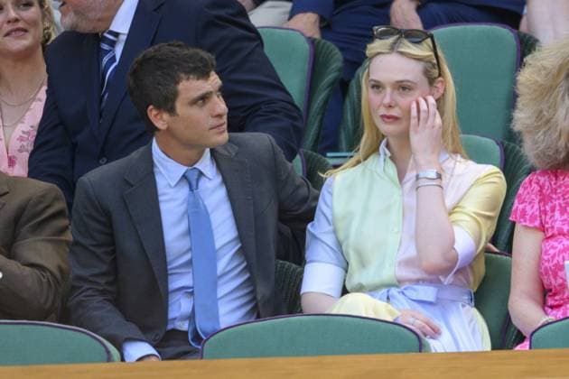 Wimbledon Tennis Championships 2026 - Day 10 LONDON, UNITED KINGDOM - July 08: Gus Wenner ands actress Elle Faning watch centre court tennis from the Royal Box during day 10 of The Wimbledon Tennis Championships at All England Lawn Tennis and Croquet Club on July 08, 2026 in London, United Kingdom. Ray Tang Anadolu London United Kingdom. Editorial use only. Please get in touch for any other usage.  Copyright: x2026xAnadoluxRayxTangx