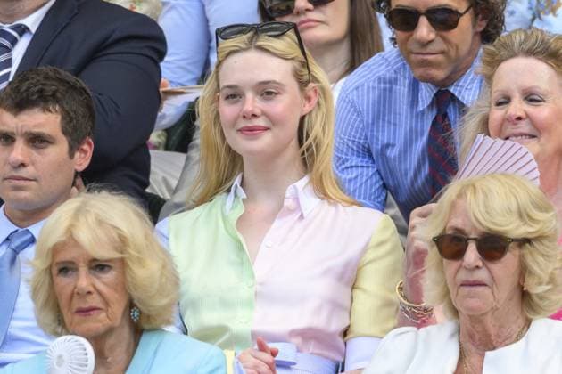 Wimbledon Tennis Championships 2026 - Day 10 LONDON, UNITED KINGDOM - July 08: Gus Wenner ands actress Elle Faning watch centre court tennis from the Royal Box during day 10 of The Wimbledon Tennis Championships at All England Lawn Tennis and Croquet Club on July 08, 2026 in London, United Kingdom. Ray Tang Anadolu London United Kingdom. Editorial use only. Please get in touch for any other usage.  Copyright: x2026xAnadoluxRayxTangx