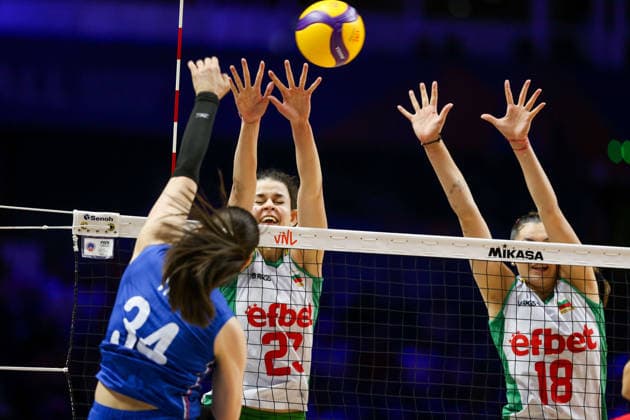Serbia v Bulgaria - Women s Volleyball Nations League BELGRADE, SERBIA - JULY 8: Tica (34) of Serbia in action during the 2026 FIVB Volleyball Women s Nations League match between the Serbia and Bulgaria in Belgrade, Serbia, on July 8, 2026. Filip Stevanovic Anadolu Belgrade Serbia. Editorial use only. Please get in touch for any other usage.  Copyright: x2026xAnadoluxFilipxStevanovicx