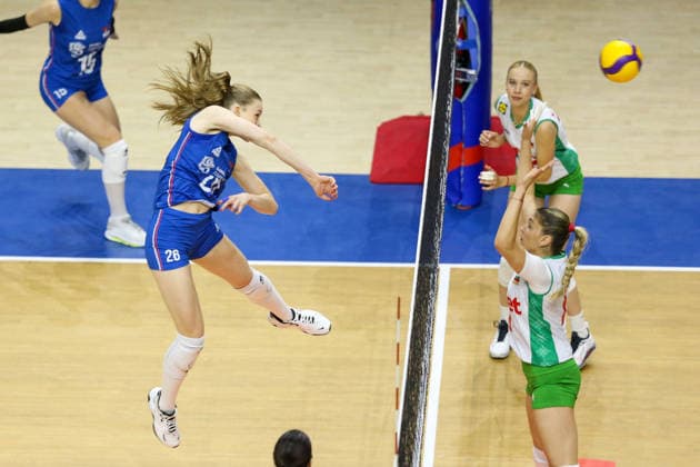 Serbia v Bulgaria - Women s Volleyball Nations League BELGRADE, SERBIA - JULY 8: Players in action during the 2026 FIVB Volleyball Women s Nations League match between the Serbia and Bulgaria in Belgrade, Serbia, on July 8, 2026. Filip Stevanovic Anadolu Belgrade Serbia. Editorial use only. Please get in touch for any other usage.  Copyright: x2026xAnadoluxFilipxStevanovicx