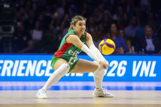 Serbia v Bulgaria - Women s Volleyball Nations League BELGRADE, SERBIA - JULY 8: M. Pashkuleva of Bulgaria in action during the 2026 FIVB Volleyball Women s Nations League match between the Serbia and Bulgaria in Belgrade, Serbia, on July 8, 2026. Filip Stevanovic Anadolu Belgrade Serbia. Editorial use only. Please get in touch for any other usage.  Copyright: x2026xAnadoluxFilipxStevanovicx