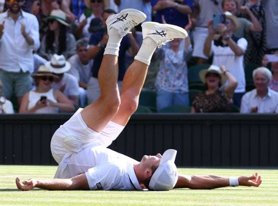Arthur Fery celebrates victory during his Quarter-Final match Wimbledon Tennis Championships, Day 10, The All England Lawn Tennis and Croquet Club, London, UK - 08 Jul 2026London The All England Lawn Tennis and United Kingdom  Copyright: xKieranxMcManus Shutterstockx 16978034ft