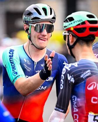 Tour de France 2026 Stage 5 PAU, FRANCE - JULY 08 : Kooij Olav (NED) of Decathlon CMA CGM Team after winning during stage 5 of the 113rd edition of Tour de France an UCI World Tour 2.UWT cycling road race stage for Men Elite of 158 km with start in Lannemezan and finish in Pau on July 8, 2026 in Pau, France, 08 07 2026  Copyright: xTomasxSiskx