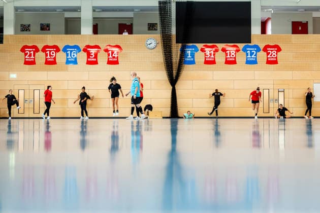 Handball, Women, HBF, Thüringer HC, Training