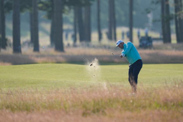 NORTH BERWICK, SCOTLAND - JULY 9: Bernd Wiesberger from Austria plays from the eleventh fairway during Round 1 of the Genesis Scottish Open at the Renaissance Club, North Berwick on July 9, 2026 in North Berwick, Scotland Genesis Scottish Open Round 1