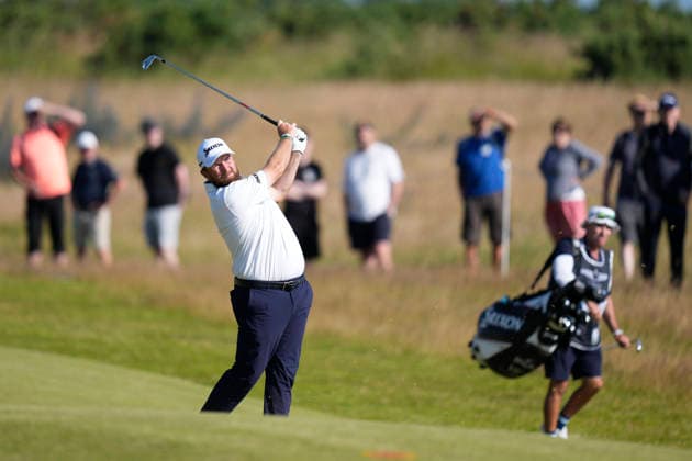 NORTH BERWICK, SCOTLAND - JULY 9: Shane Lowry plays from the twelfth fairway during Round 1 of the Genesis Scottish Open at the Renaissance Club, North Berwick on July 9, 2026 in North Berwick, Scotland Genesis Scottish Open Round 1