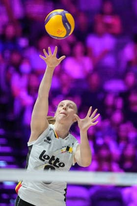 RECORD DATE NOT STATED Volleyball Nations League Hong Kong 2026 - Day 2 Nel Demeyer (No.9) from team Belgium during the match between Canada and Belgium at Volleyball Nations League Hong Kong 2026 on July 9, 2026 in Hong Kong. (Photo by Ellan Mad Nexpher Images) Hong Kong