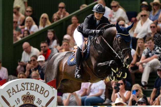 260709 Wilma Mcmahon of Sweden with horse Aj Bachelor competes in Falsterbo Grand Prix qualification during Falsterbo Horse Show on July 9, 2026 in Falsterbo. Photo: Avdo Bilkanovic BILDBYRAN COP 115 AB0378 ridsport equestrian falsterbo horse show ridsportlaget bbeng hoppning wilma hellström *** July 9, 2026: Wilma McMahon of Sweden, riding Aj Bachelor, competes in the Falsterbo Grand Prix qualifier during the Falsterbo Horse Show on July 9, 2026 in Falsterbo. Photo by Avdo Bilkanovic, BILDBYRAN COP 115 AB0378. equestrian sports, Falsterbo Horse Show, Ridsportlaget BBENG, show jumping, Wilma Hellström  Copyright: AVDOxBILKANOVIC BB260709AB026