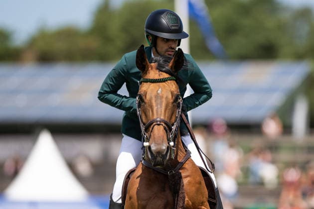 260709 Khaled Almobty of Saudi Arabia with horse Diana du Plevau competes in Falsterbo Grand Prix qualification during Falsterbo Horse Show on July 9, 2026 in Falsterbo. Photo: Avdo Bilkanovic BILDBYRAN COP 115 AB0378 ridsport equestrian falsterbo horse show ridsportlaget bbeng hoppning *** July 9, 2026: Khaled Almobty of Saudi Arabia, riding Diana du Plevau, competes in the Falsterbo Grand Prix qualifier during the Falsterbo Horse Show on July 9, 2026 in Falsterbo. Photo by Avdo Bilkanovic, BILDBYRAN COP 115 AB0378. equestrian sports, Falsterbo Horse Show, Ridsportlaget BBENG, show jumping  Copyright: AVDOxBILKANOVIC BB260709AB037