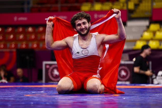 U20 European Championships 72kg GR - Salih Yusuf Yazici (TUR) *** U20 European Championships, 72 kg Greco-Roman, Salih Yusuf Yazici (TUR) Copyright: xJakexKirkmanx xUnitedxWorldxWresx Jake Kirkman United World Wres