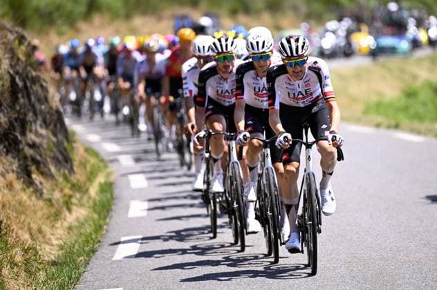 Sport Bilder des Tages Belgian Tim Wellens of UAE Team Emirates XRG pictured in action during stage 6 of the 2026 Tour de France cycling race, a stage of 186 km from Pau to Gavarnie-Gedre, on Thursday 09 July 2026. The 113th edition of the Tour de France starts on Saturday 4 July in Barcelona, Spain, and will finish in Paris, France on the 26th of July. POOLxTOMASxSISK  x180779547x