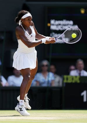 Coco Gauff during her semi final match Wimbledon Tennis Championships, Day 11, The All England Lawn Tennis and Croquet Club, London, UK - 09 Jul 2026London The All England Lawn Tennis and United Kingdom  Copyright: xKieranxMcManus Shutterstockx 16981024y