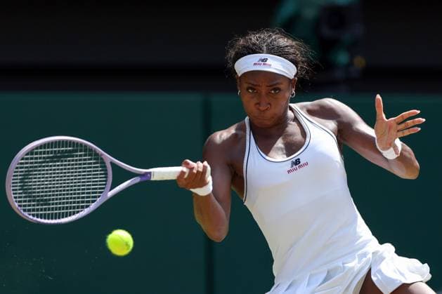 Coco Gauff during her semi final match Wimbledon Tennis Championships, Day 11, The All England Lawn Tennis and Croquet Club, London, UK - 09 Jul 2026London The All England Lawn Tennis and United Kingdom  Copyright: xKieranxMcManus Shutterstockx 16981024z