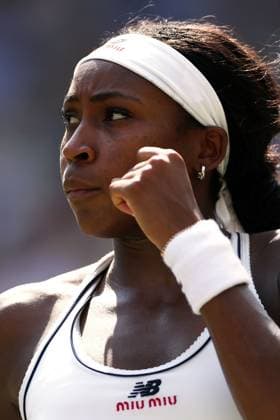 Coco Gauff celebrates during her semi final match Wimbledon Tennis Championships, Day 11, The All England Lawn Tennis and Croquet Club, London, UK - 09 Jul 2026London The All England Lawn Tennis and United Kingdom  Copyright: xKieranxMcManus Shutterstockx 16981024af