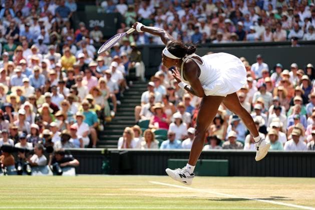 Coco Gauff during her semi final match Wimbledon Tennis Championships, Day 11, The All England Lawn Tennis and Croquet Club, London, UK - 09 Jul 2026London The All England Lawn Tennis and United Kingdom  Copyright: xKieranxMcManus Shutterstockx 16981024ai