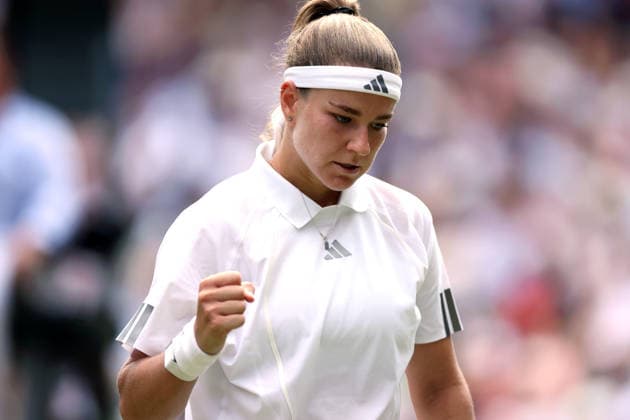 Karolina Muchova during her semi final match Wimbledon Tennis Championships, Day 11, The All England Lawn Tennis and Croquet Club, London, UK - 09 Jul 2026London The All England Lawn Tennis and United Kingdom  Copyright: xKieranxMcManus Shutterstockx 16981024ap