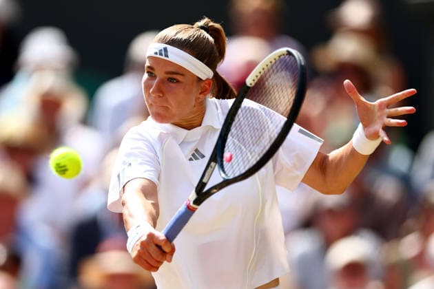 Karolina Muchova during her semi final match Wimbledon Tennis Championships, Day 11, The All England Lawn Tennis and Croquet Club, London, UK - 09 Jul 2026London The All England Lawn Tennis and United Kingdom  Copyright: xJamesxMarsh Shutterstockx 16981021aa