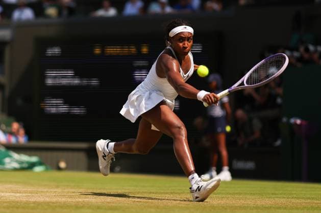 Coco Gauff during her semi-final match Wimbledon Tennis Championships, Day 11, The All England Lawn Tennis and Croquet Club, London, UK - 09 Jul 2026London The All England Lawn Tennis and United Kingdom  Copyright: xEllaxLing Shutterstockx 16981022bm