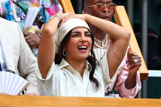 Priyanka Chopra Jonas in the Royal Box on Centre Court Wimbledon Tennis Championships, Day 11, The All England Lawn Tennis and Croquet Club, London, UK - 09 Jul 2026London The All England Lawn Tennis and United Kingdom  Copyright: xJamesxMarsh Shutterstockx 16981021aj