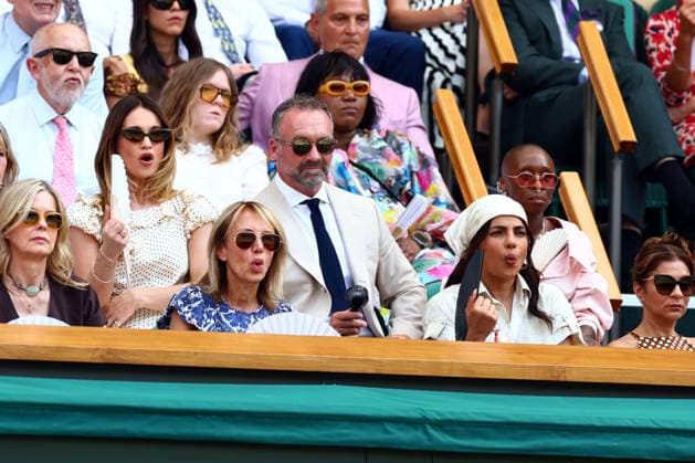 Lily James, Priyanka Chopra Jonas and Cynthia Erivo in the Royal Box on Centre Court Wimbledon Tennis Championships, Day 11, The All England Lawn Tennis and Croquet Club, London, UK - 09 Jul 2026London The All England Lawn Tennis and United Kingdom  Copyright: xJamesxMarsh Shutterstockx 16981021as