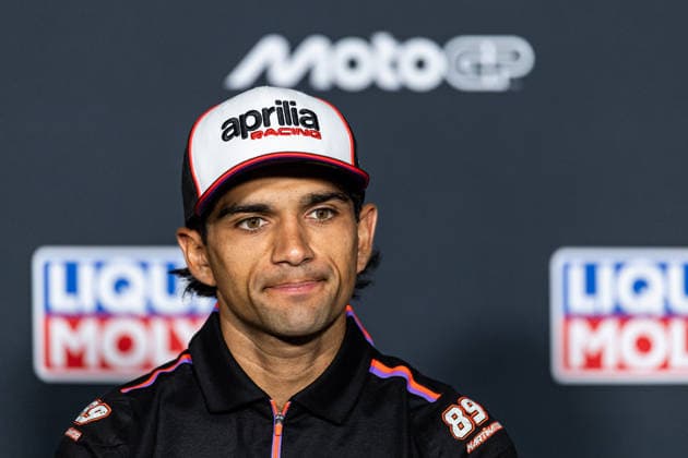 GER, Großer Preis von Deutschland, MotoGP. 11. Lauf, FIM Motorrad-Weltmeisterschaft. 09.07.2026, Sachsenring, Hohenstein-Ernstthal, GER, Großer Preis von Deutschland, MotoGP. 11. Lauf, FIM Motorrad-Weltmeisterschaft. 89, Jorge Martin, Aprilia Racing bei der Pressekonferenz Â Foto: Alexander Trienitz Hohenstein-Ernstthal Sachsenring Sachsen Deutschland *** GER, German Grand Prix, MotoGP Round 11, FIM Motorcycle World Championship 09 07 2026, Sachsenring, Hohenstein Ernstthal, GER, German Grand Prix, MotoGP Round 11, FIM Motorcycle World Championship 89, Jorge Martin, Aprilia Racing at the press conference. Photo by Alexander Trienitz, Hohenstein Ernstthal, Sachsenring, Saxony, Germany