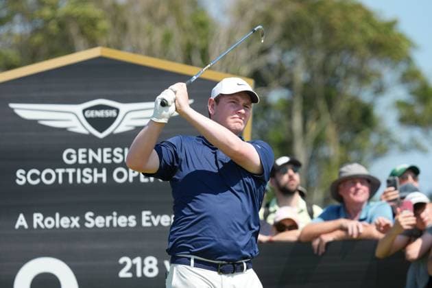 Robert MacIntyre of Scotland on the 9th tee. Genesis Scottish Open, Golf, The Renaissance Club, North Berwick, Scotland, UK - 09 Jul 2026North Berwick The Renaissance Club Scotland United Kingdom  Copyright: xShutterstockx 16984080aw