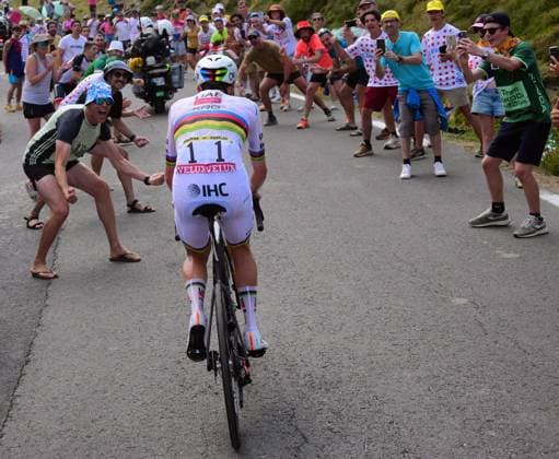 Slovenian Tadej Pogacar of UAE Team Emirates XRG pictured in action during stage 6 of the 2026 Tour de France cycling race, a stage of 186 km from Pau to Gavarnie-Gedre, on Thursday 09 July 2026. The 113th edition of the Tour de France starts on Saturday 4 July in Barcelona, Spain, and will finish in Paris, France on the 26th of July. POOLxBERNARDxPAPON  x180787078x