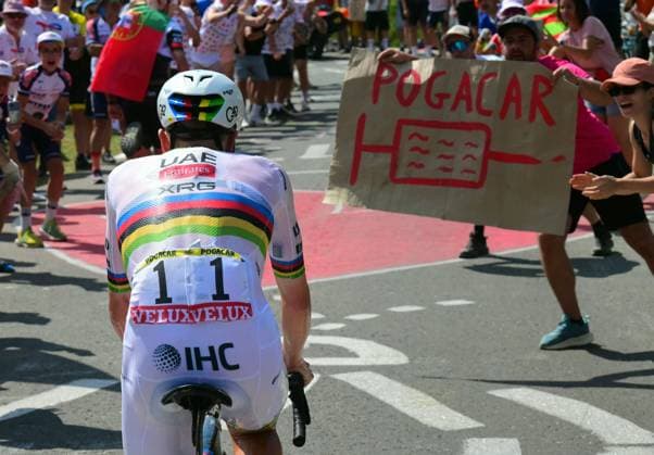 Slovenian Tadej Pogacar of UAE Team Emirates XRG pictured in action during stage 6 of the 2026 Tour de France cycling race, a stage of 186 km from Pau to Gavarnie-Gedre, on Thursday 09 July 2026. The 113th edition of the Tour de France starts on Saturday 4 July in Barcelona, Spain, and will finish in Paris, France on the 26th of July. POOLxBERNARDxPAPON  x180789466x