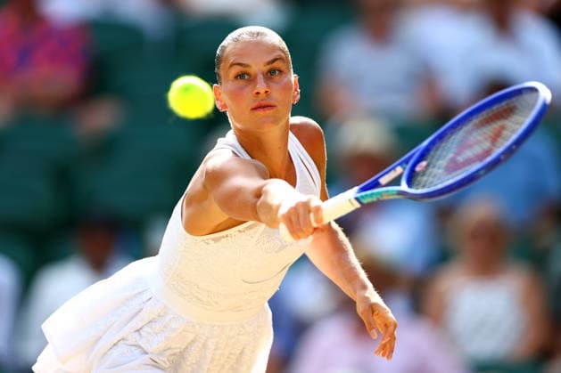 Marta Kostyuk during her semi final match Wimbledon Tennis Championships, Day 11, The All England Lawn Tennis and Croquet Club, London, UK - 09 Jul 2026London The All England Lawn Tennis and United Kingdom  Copyright: xJamesxMarsh Shutterstockx 16981021dm