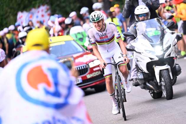 Tour de France 2026 Stage 6 GAVARNIE-CEDRE, FRANCE - JULY 09 : Pogacar Tadej (SLO) of UAE Team Emirates - XRG during stage 6 of the 113rd edition of Tour de France an UCI World Tour 2.UWT cycling road race stage for Men Elite of 186 km with start in Pau and finish in Gavarnie-Cedre on July 9, 2026 in Gavarnie-Cedre, France, 09 07 2026 ( Motordriver Kurt Vandenborre - Gavarnie-Cedre France  Copyright: xTomasxSiskx