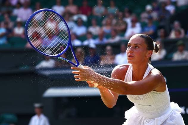 Marta Kostyuk during her semi final match Wimbledon Tennis Championships, Day 11, The All England Lawn Tennis and Croquet Club, London, UK - 09 Jul 2026London The All England Lawn Tennis and United Kingdom  Copyright: xJamesxMarsh Shutterstockx 16981021ef