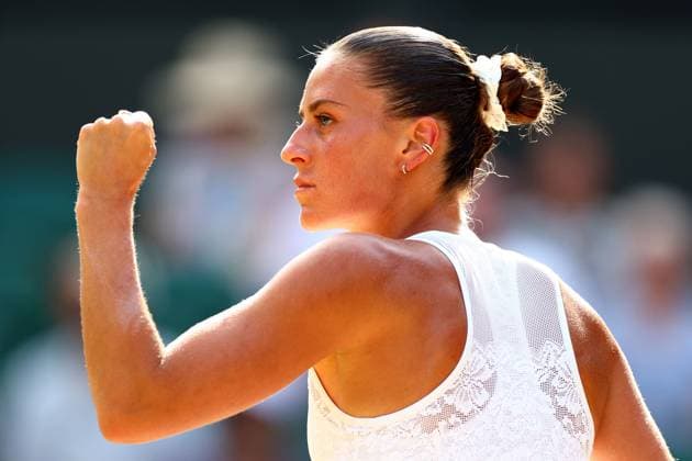 Marta Kostyuk during her semi final match Wimbledon Tennis Championships, Day 11, The All England Lawn Tennis and Croquet Club, London, UK - 09 Jul 2026London The All England Lawn Tennis and United Kingdom  Copyright: xJamesxMarsh Shutterstockx 16981021en